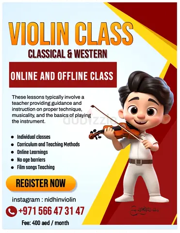 Violin class home tution