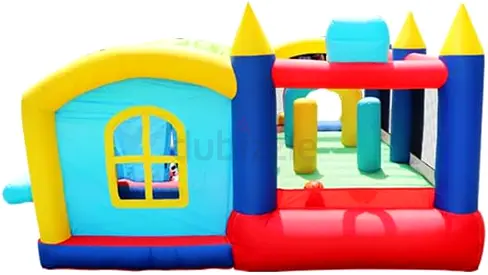 7 in 1 Inflatable sports Fun Bounce House with slide, Toddler Jump Bouncy Castle with Ball Pit