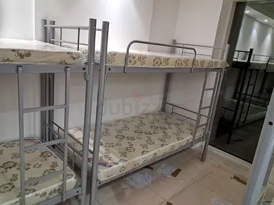Sturdy Metal Bunk Bed Frame with Mattresses Sets) -