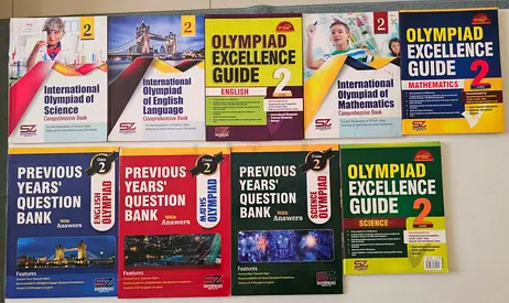 Set of Olympiad  Previous Years Question Bank Books – Grade 2 (English, Maths, Science)