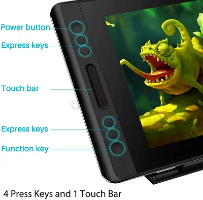 HUION Kamvas Pro 12 11.6 inch Drawing Tablet with Screen Graphics Drawing Monitor Full-Laminated Pen