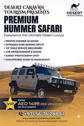 👑 The Ultimate VIP Hummer Desert Safari