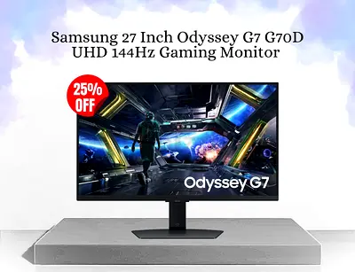 Samsung 27 Inch Odyssey G7 G70D UHD 144Hz Gaming Monitor | Free Delivery | Warranty