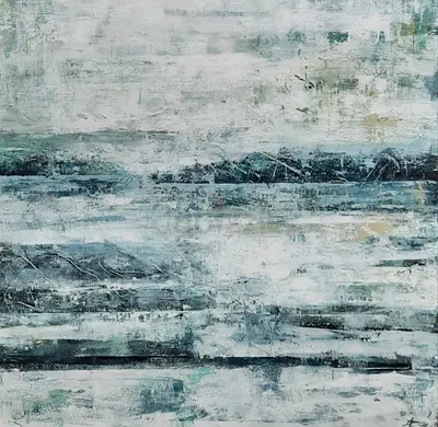 Luxury Abstract Painting 36x36 | Textured Canvas Wall Art | Modern Interior Piece