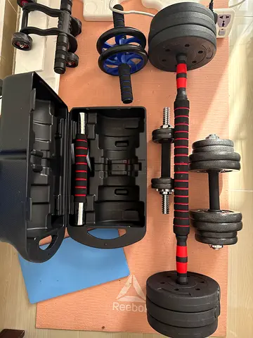 Dumbbell and Barbell Home Gym Set — New