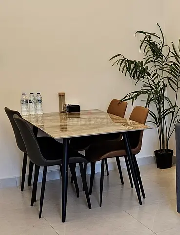 Dining table with chairs only 400