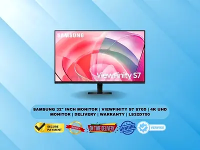 Samsung 32 Inch Monitor | ViewFinity S7 S70D | 4K UHD Monitor | Delivery | Warranty | LS32D700