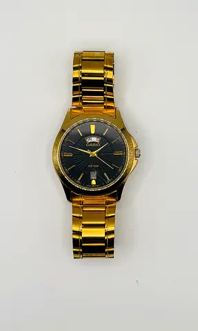 CASIO Mens Quartz Movement Watch, Analog Display and Stainless Steel Strap