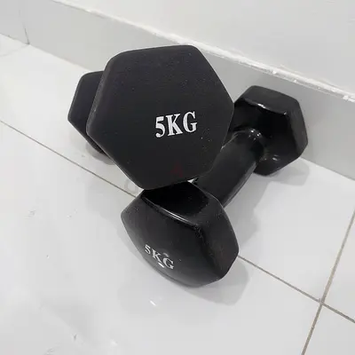 5 kg hexagon Dumbbell pair