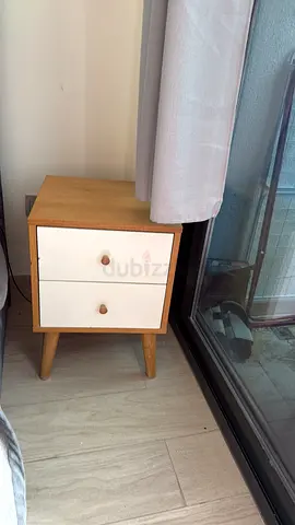 bedside table with drawers