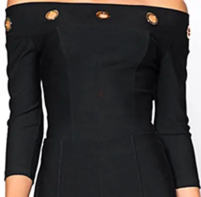 Elegant ladys blouse black color