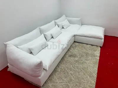 As good as new marina home white color lshape sofa