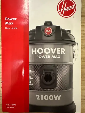 Hoover Power Max 2100 Vacuum Cleaner - User Guide / Box