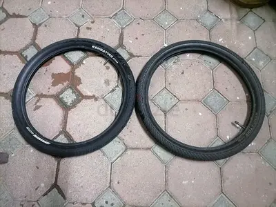 Pair of used tyres  tubes 20 x 2.1
