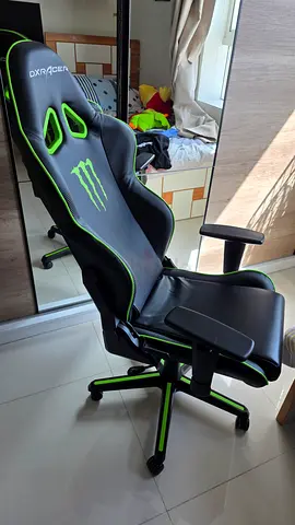 Monster DX Racer gaming chair.