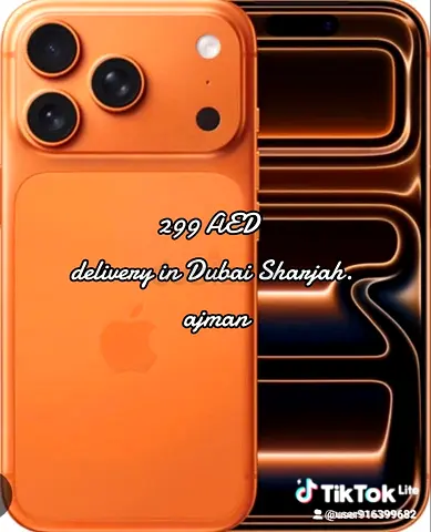 Apple iPhone (orange) - Good Condition, 299 AED (Dubai/Sharjah pickup)