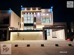 Villa for sale | ajman| al helio2 area | 5 master rooms, majlis, hall, maid room, roof| freehold | n