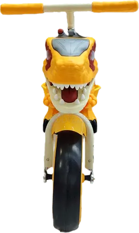 Kids Dinosaur Ride-On Balance Bike - Yellow