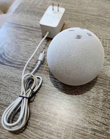 Amazon Echo Dot (5th Gen) smart speaker with power adapter