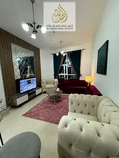Al Nuaimiya 3 City Towers - One bedroom, living room, 2 bathrooms with balcony, fully furnished - sp