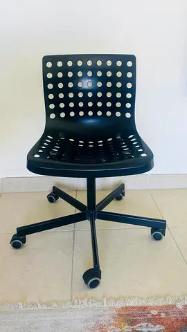 IKEA SKALBERG/SPORREN swivel chair in black