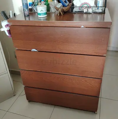 IKEA 4-Drawer Wooden Dresser / Chest of Drawers - Good Used Condition