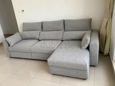 Eskilstuna L shape sofa bed