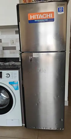 Hitachi Stainless Steel Top-Freezer Refrigerator - MUST GO