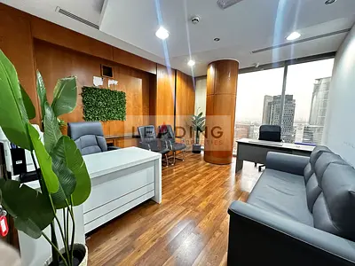 High Floor Office | Burj & Emirates Towers View | DIFC View | SZR