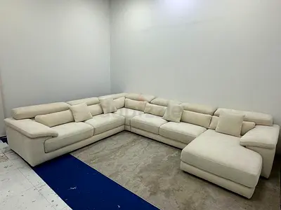 Selling Italy brand beige color corner Ushape sofa