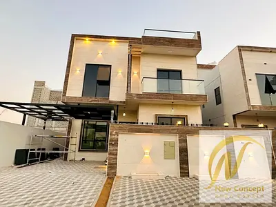 Own a luxurious villa in Al Yasmeen, Ajman – located directly next to the park! Enjoy spacious living with 5 master bedrooms, elegant design, and top-