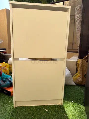 IKEA White Shoe Cabinet – Compact  Elegant