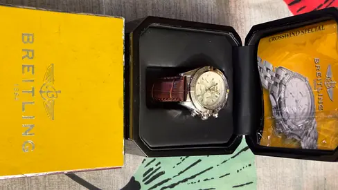 Breitling mens wristwatch with box