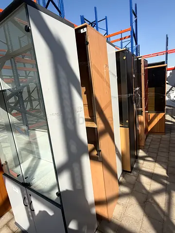Used office/storage cabinets and wardrobes - assorted sizes (collection)