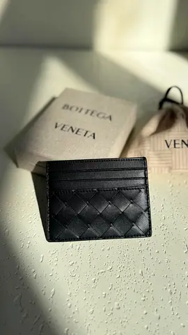 Bottega Veneta Intrecciato Black Leather Card Holder