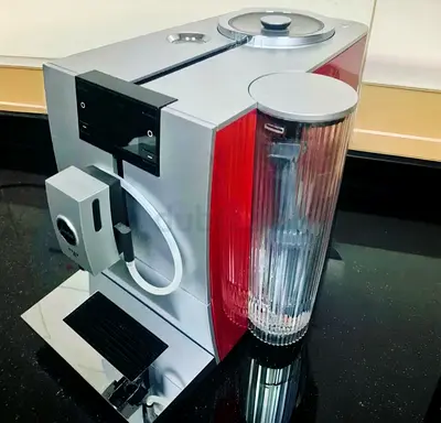 JURA ENA 8 Coffee Machine – Sunset Red Smart Touch Display