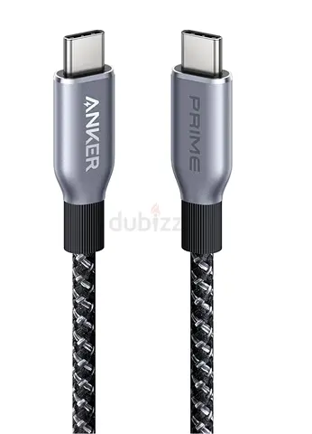 Anker Prime USB C to USB C Cable, 240W 3 ft Fast Charging USB C Cable, Upcycled-Braided Nylon with H