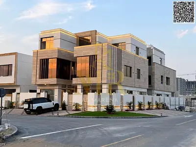 Luxury Villa for Sale in Al Yasmeen 7 Master Bedrooms | Two Floors + Rooftop | Private Pool | Elevator | Turnkey