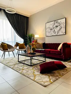 Furnished 1BR | Beautiful Park &amp; Pool View | Regent Court JVC