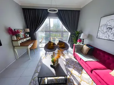 Furnished 1BR | Beautiful Park & Pool View | Regent Court JVC