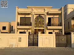 Two-story villa with air conditioning included, in one of Ajman's most prestigious areas. Freeho