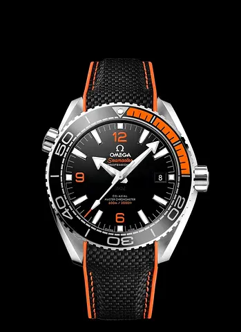 Omega Seamaster Planet Ocean Co‑Axial 600m Mens Watch - Black/Orange