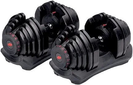 40KG PAIR of Automatic ADJUSTABLE DUMBBELLS