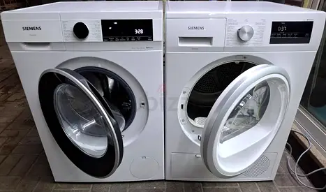 Free delivery Siemens iQ300 front-load 9 kg washer and 9 kg dryer pair - good working condition