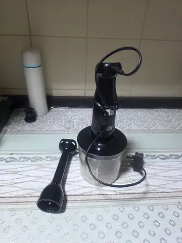 Handheld Immersion Blender with Whisk and Beaker - Good Working Condition