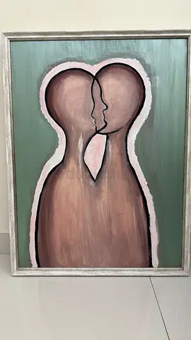 The painting is painted with love and great energy