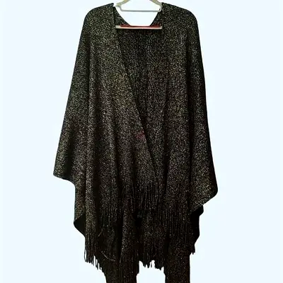 Womens Oversize scarf Poncho Batwing Cape
