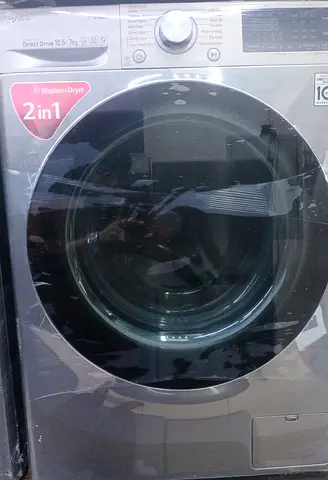 LG 2-in-1 Front Load Washer Dryer 10.5kg / 7kg - Silver