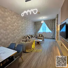 Furnished one-bedroom apartment for monthly rent in Ajman - Al Rashidiya - Ajman One Towers | Stylis