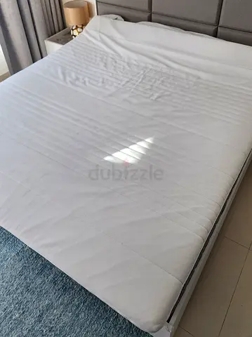 Ikea TUSSÖY mattress pad, 180x200 cm, white